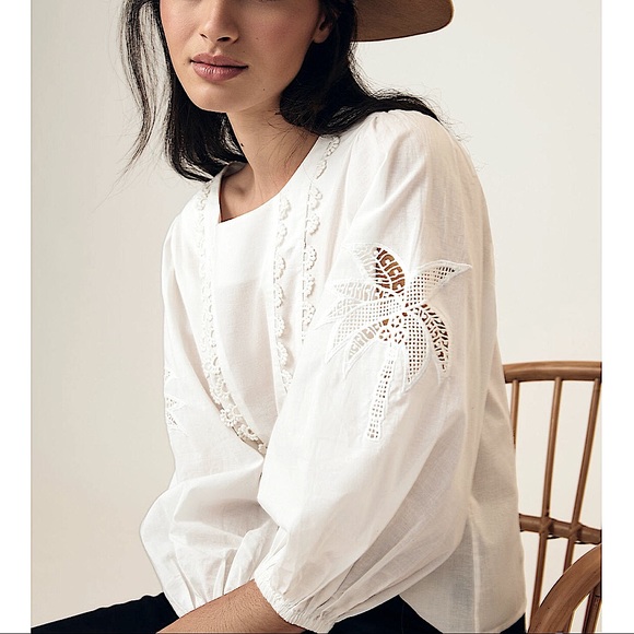 FARM RIO Puff Sleeve Top - Picture 2 of 8